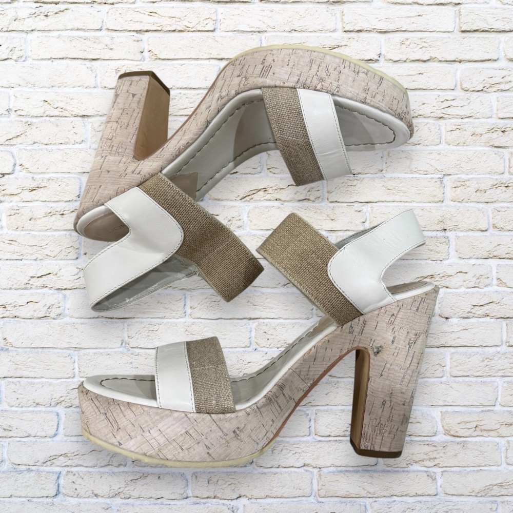 Donald J. Pliner SZ 8.5 M Nolita Platform Sandal with Cork Heel